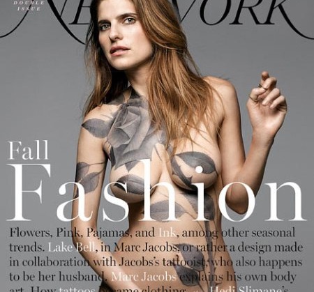 Sao Hollywood khỏa thân táo bạo và khoe hình xăm... giả - 1 Lake Bell ấn tượng trên bìa tạp chí New York