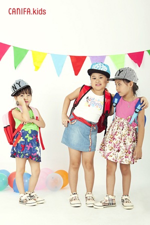 “Sao” Đồ rê mí vui đến trường - 5 Hương Thảo và Nhật Minh trong trang phục đến trường của Canifa
