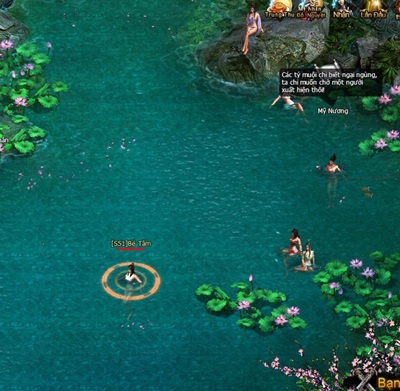 MC Kim Hằng quyến rũ trong game Ải Mỹ Nhân - 2 Kim Hằng “tắm tiên” trong game Ải Mỹ Nhân