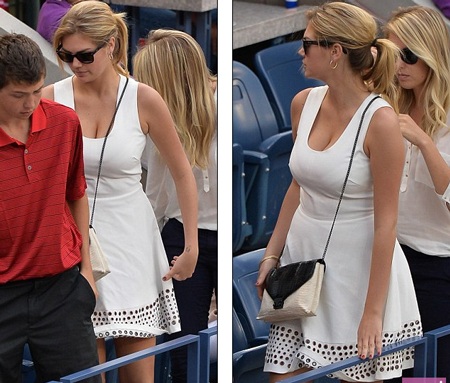 Siêu mẫu 9X gợi cảm khi đi xem tennis - 3 VN