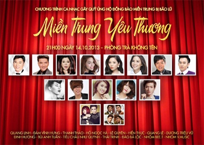 Nghệ sỹ chung tay tổ chức chương trình ca nhạc từ thiện - 1 Nghệ sỹ chung tay tổ chức chương trình ca nhạc từ thiện