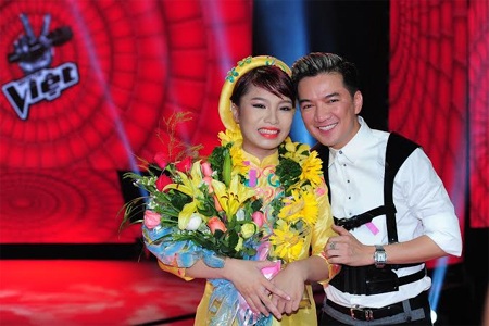 Thảo My trở thành Quán quân Giọng hát Việt 2013 - 1 Mr Đàm và Thảo My - người chiến thắng trong cuộc thi Giọng hát Việt 2013