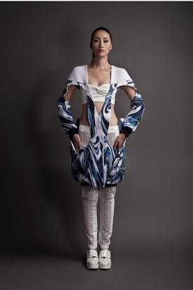Giang Tú trở thành chủ nhân tấm vé đến London Fashion Week 2014 - 7 Nhà thiết kế trẻ Hoàng Tuân giành giải ba với bộ sưu tập “Sự chuyển động của nước”