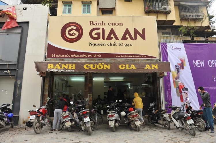 Bánh cuốn Gia An khai trương cửa hàng thứ 10 - 3 Địa chỉ các cửa hàng