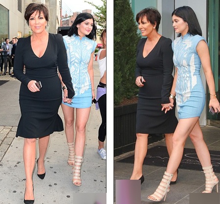 Hai em cô Kim “lộ” chân thon dài - 11 Kendall and Kylie Jenner