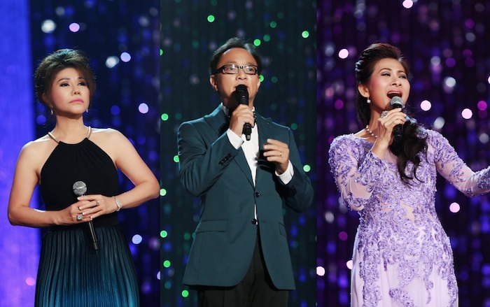 Dàn sao góp phần vào thành công đêm chung kết Hoa hậu - Nam vương NVTG 2014 - 8 Ca sỹ Sơn Tuyền - MC Lê Xuân Trường - Ca sỹ Thúy An