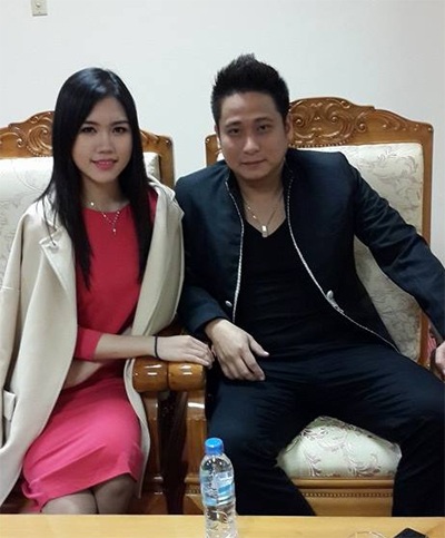 Minh Tiệp và vợ - cũng là cộng sự đắc lực của anh trong công việc.