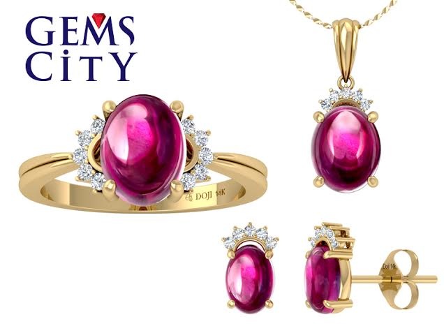 DOJI ưu đãi tới 20% kim cương và tất cả trang sức - 3 Trang sức Đá màu thương hiệu Gems City với ưu đãi 20%