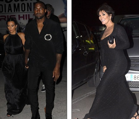 Cả nhà cô Kim mặc đồ đen dự tiệc - 3 Kim Kardashian