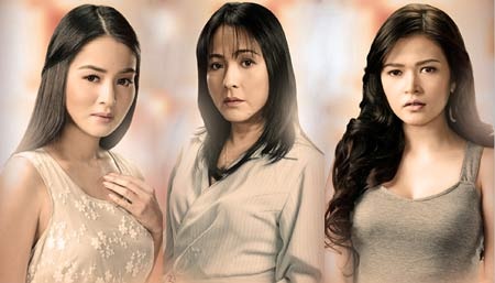 Trái tim vay mượn – Cơn gió lạ của điện ảnh Philippines - 2 Từ trái qua phải: Kris Bernal, Gina Alajar và Bela Padilla