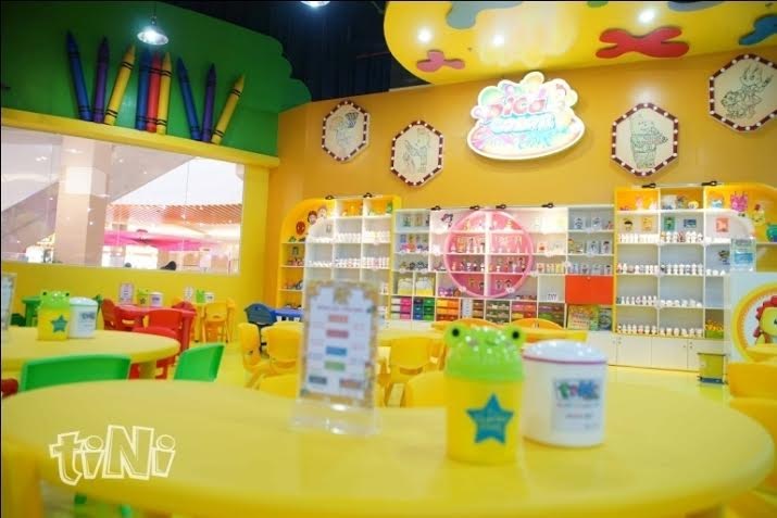 Khai Trương Khu Vui Chơi Quy Mô Lớn Nhất Tại Hà Nội - 3 Bé thỏa sức sáng tạo với các trò chơi tô tượng, tranh cát