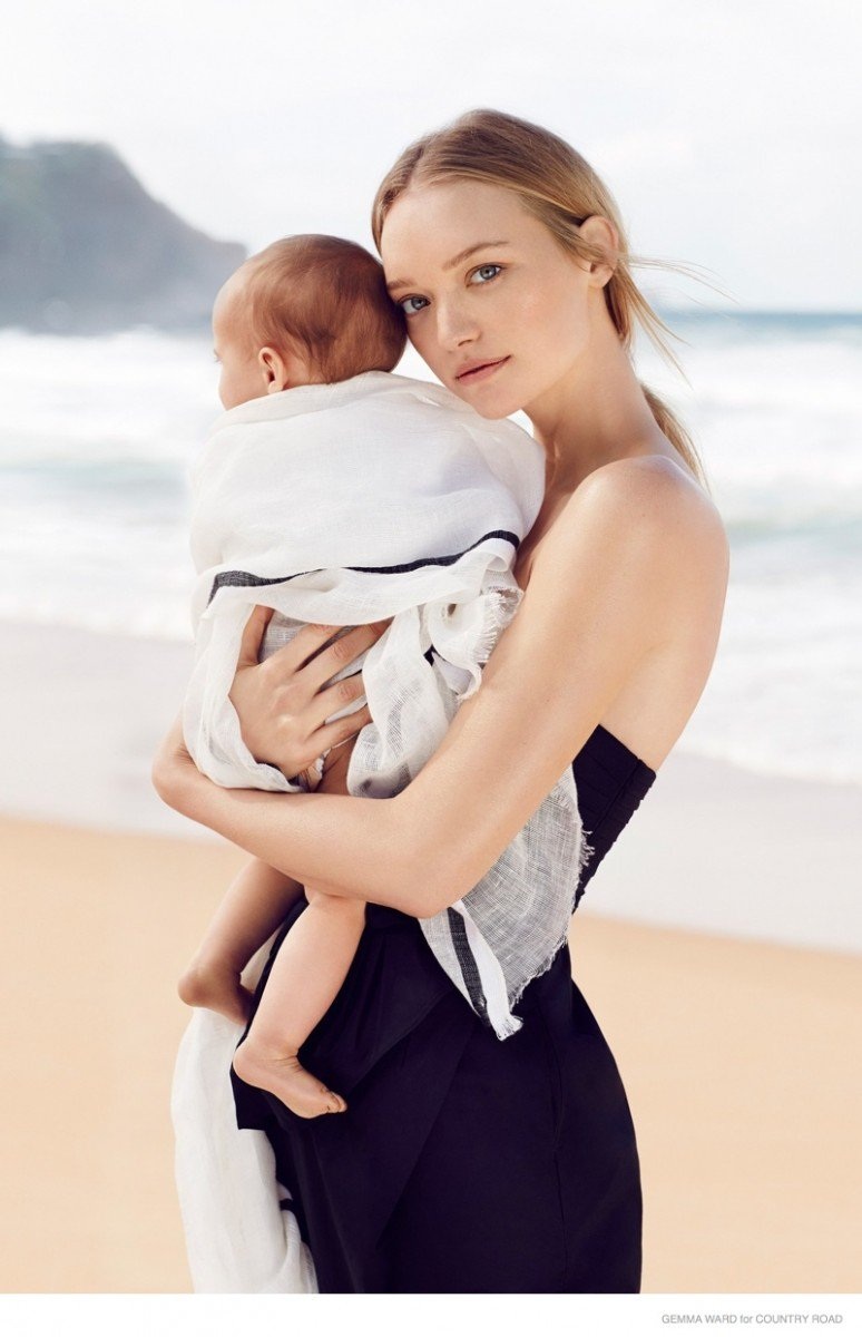 Siêu mẫu “búp bê” bế con chụp hình quảng cáo - 1 Gemma Ward