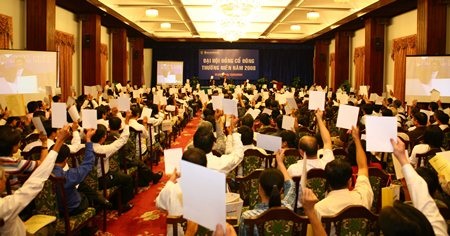 Một phiên họp ĐHĐCĐ (ảnh minh họa).