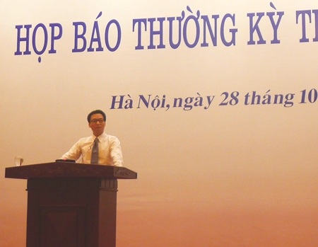 Bộ trưởng, Chủ nhiệm Văn phòng Chính phủ Vũ Đức Đam (ảnh: B.D).