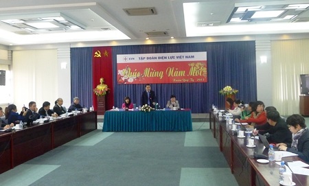 Họp báo EVN về kế hoạch cung ứng điện năm 2013 của EVN (Ảnh: BD).