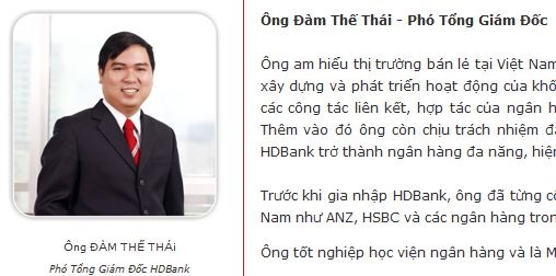HDBank phục chức cho Phó Tổng giám đốc bị kỷ luật vượt trần
