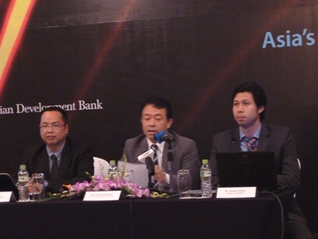 Họp báo ADB diễn ra sáng nay (ảnh BD).