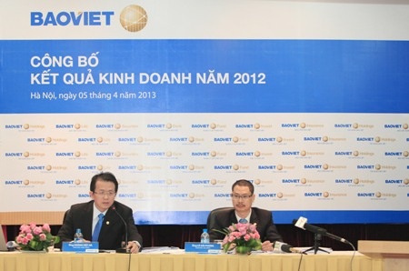 Họp báo tại Bảo Việt sáng 5/4.