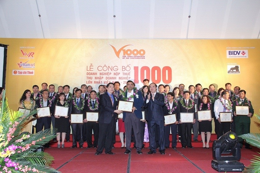 Công bố danh sách 1.000 doanh nghiệp nộp thuế lớn nhất Việt Nam.