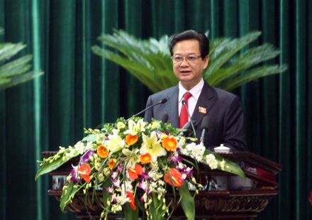 Thủ tướng khẳng định xét xử nghiêm minh các trọng án tham nhũng - 1 Thủ tướng Chính phủ Nguyễn Tấn Dũng.