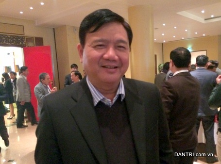 Bộ trưởng Bộ Giao thông Vận tải Đinh La Thăng (ảnh: Bích Diệp).