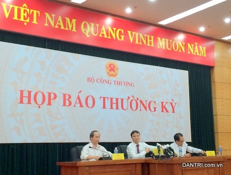 Bộ Công thương họp báo thường kỳ vào chiều 7/4/2014 (ảnh:BD).