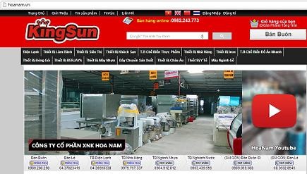 Bán hàng qua mạng không thông báo, một doanh nghiệp bị phạt 30 triệu đồng - 1 Giao diện website của Hoa Nam.