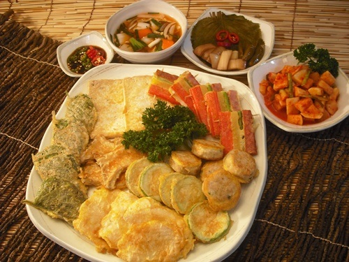 Rau rán - món ngon lạ miệng xứ Hàn - 3 Các món rau rán tổng hợp.
