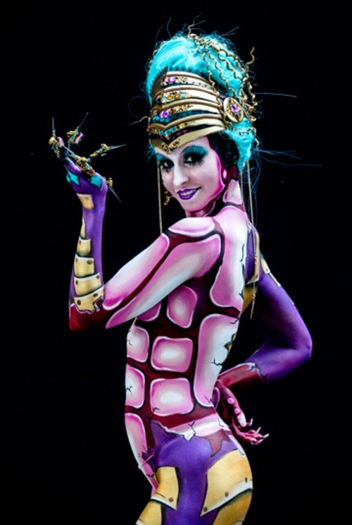 Bí ẩn cuốn hút với những bức họa trên cơ thể người - 3 Một số bức họa theo trường phái nghệ thuật trừu tượng.