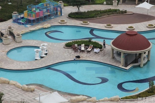 Bao trọn bể bơi khách sạn 5 sao tổ chức sinh nhật cho thú cưng - 5 Toàn cảnh bể bơi của khách sạn 5 sao, nơi được chọn để tổ chức sinh nhật riêng cho hải cẩu.