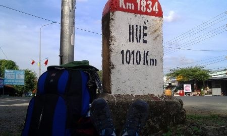 Chàng trai 9X vượt 1.800 km xuyên Việt "vì trẻ em nghèo" - 3 Thanh Nam đã đặt chân đến đất Huế