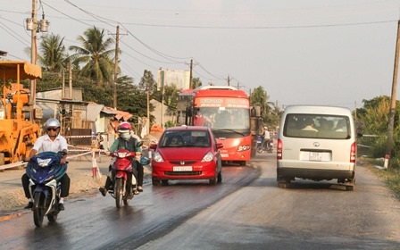 Cung đường “tử thần” trên quốc lộ 91 - 1 Đoạn đường này thời gian qua đã xảy ra rất nhiều vụ TNGT