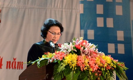 Mít tinh kỷ niệm 40 năm giải phóng miền Nam, thống nhất đất nước - 2 Bà Nguyễn Thị Kim Ngân phát biểu tại lễ mít tinh