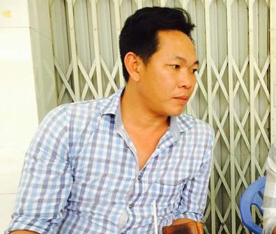 Có hay không việc Thanh tra giao thông rút súng đe dọa người vi phạm? - 1 Anh Nguyễn Tấn Trường tiếp xúc với PV Dân trí ngày 20/7