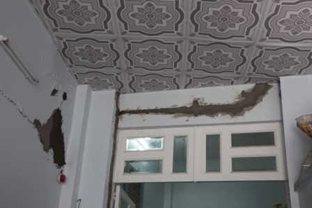 Đoạn
Quốc lộ 91 qua phường Trà Nóc - nơi có hàng chục hộ dân bị ảnh hưởng do thi
công công trình.