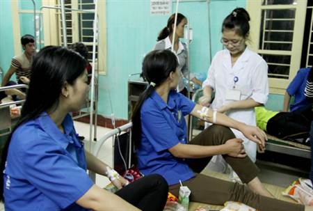 Hàng chục công nhân nhập viện do ngộ độc thực phẩm - 1 Hầu hết sức khỏe các công nhân đều đã ổn định và có thể xuất viện (Ảnh: Báo Bắc Giang).