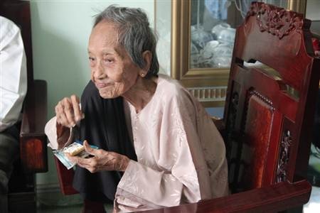 Hai kỷ lục trường thọ của Việt Nam được xác lập kỷ lục châu Á - 1 Cụ bà Nguyễn Thị Trù được xác lập Kỷ lục châu Á.