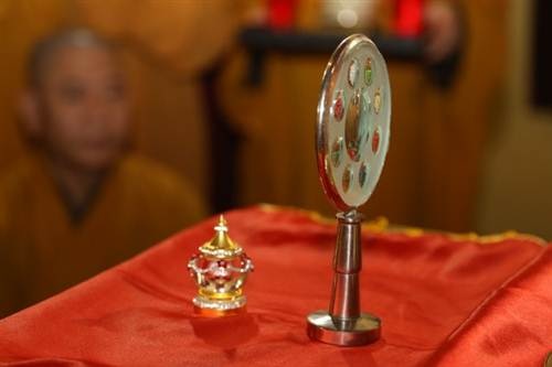 Lễ tiếp nhận và cung nghênh Ngọc Xá lợi về tôn thờ tại Chùa Bái Đính.