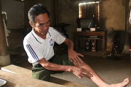 Những chiếc chuồng được làm tạm gần bìa rừng để nhốt những con trâu luông vừa mới bắt được