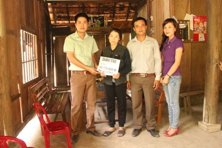 Hơn 65 triệu đồng đến với 3 đứa trẻ sớm mồ côi cha