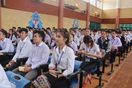 Khóa học 2014-2015 ban đầu có 623 em lưu học sinh Lào đến từ 10 tỉnh