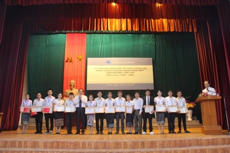 Khóa học 2014-2015 ban đầu có 623 em lưu học sinh Lào đến từ 10 tỉnh