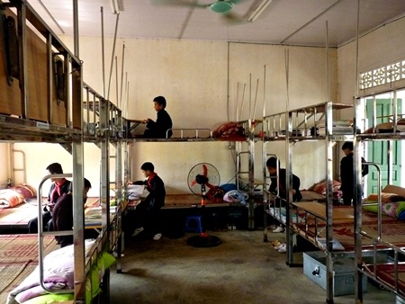 Phòng nội trú của các nam sinh.