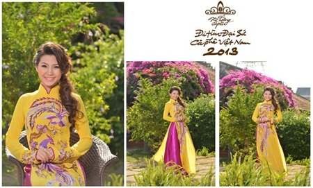 Hình ảnh Diễm Trang trên website chính thức của Cuộc thi.