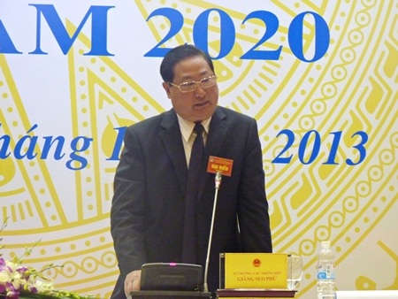 Bộ trưởng, Chủ nhiệm UBDT Giàng Seo Phử chủ trì Hội nghị.