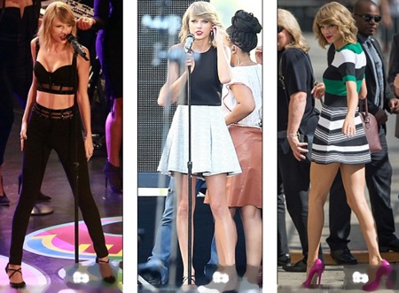 Taylor Swift khoe chân thon như người mẫu - 5 Taylor Swift