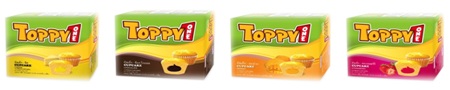 Sức hút khó cưỡng từ bánh Toppy1 - 3 5 hương vị mới của Toppy1 cupcake: phô mai, socola, dâu, xoài, vanilla