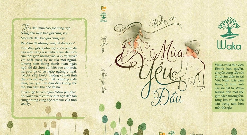 Nhà thơ Trần Đăng Khoa tiếp tục đồng hành cùng cuộc thi “Viết từ trái tim” - 1 Hình ảnh lãng mạn của bìa sách “Mùa Yêu Đầu”