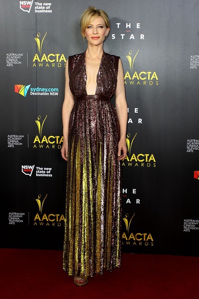 “Sao” và những chiếc váy hàng hiệu đẹp nhất năm 2014 - 5 Cate Blanchett trong chiếc váy của Givenchy at the AACTA Awards