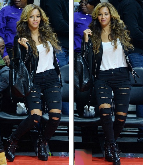 Beyonce - Jay Z hạnh phúc đi xem bóng rổ - 6 Beyonce and Jay Z